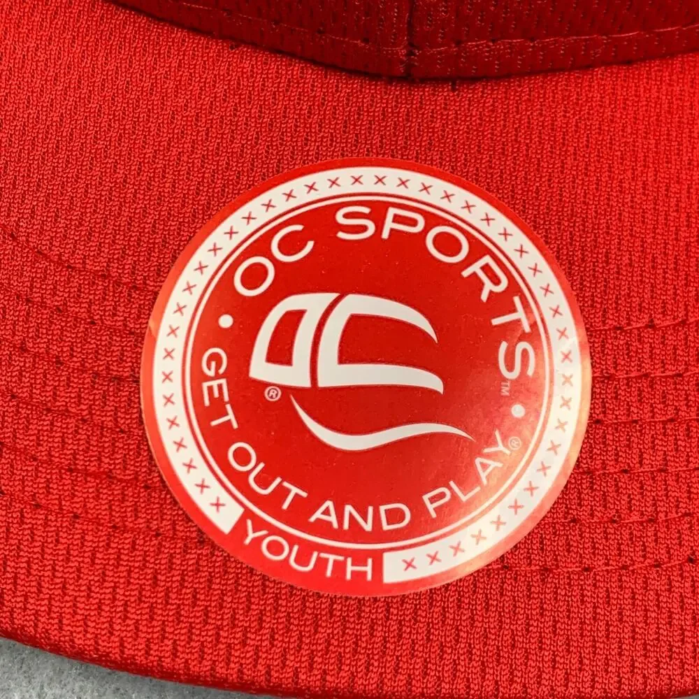 Washington Nationals Hat Cap Youth Red Strap Back Team MLB OC Sports Embroidered